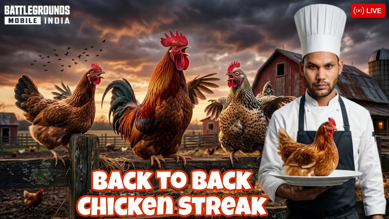 Back To Back Chicken Challenge | Road To 1K Subs | #bgmilive  #shortslive #pubg #shortsfeed