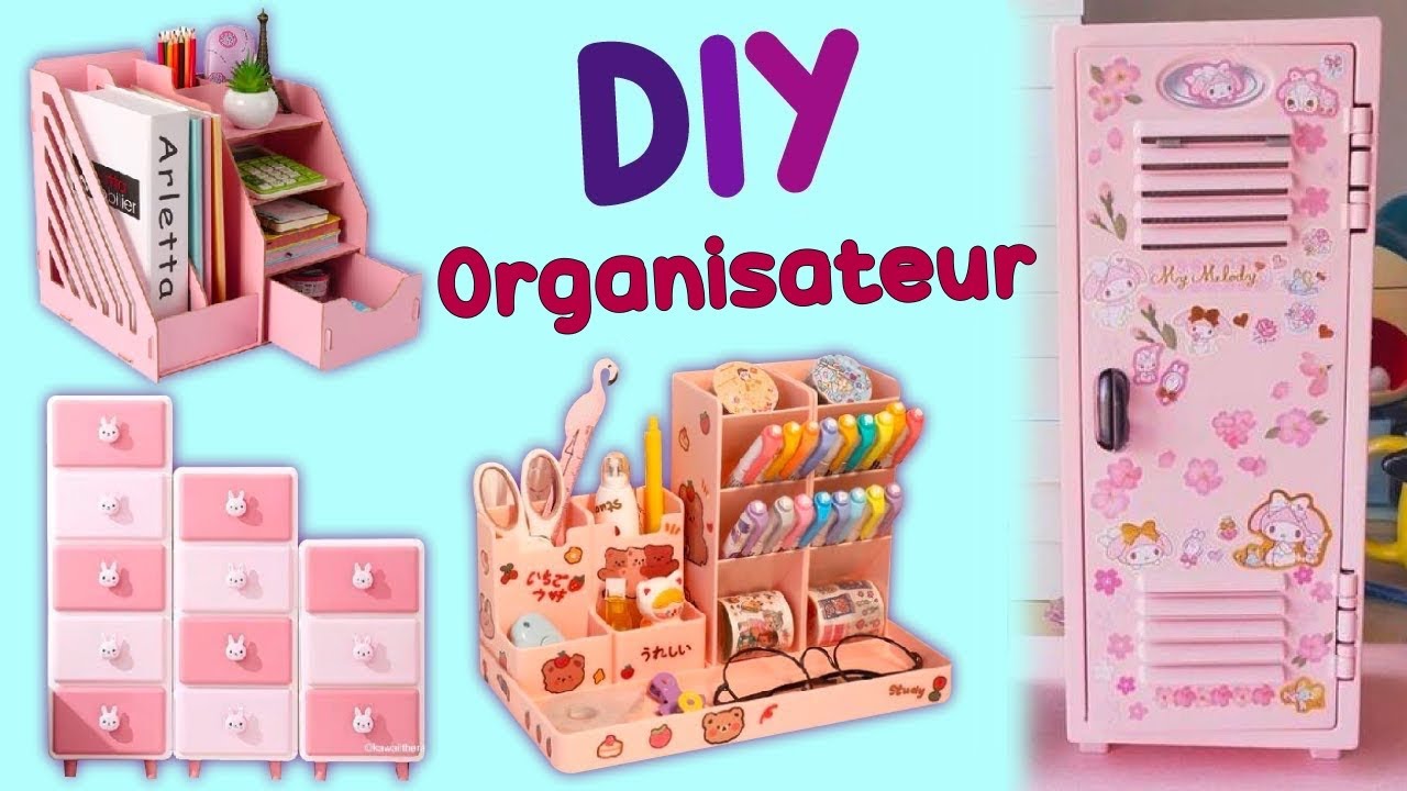 IDÉES D'ORGANISATEUR FANTASTIQUE - ORGANISATEUR DE CASIER - ORGANISATEUR DE BUREAU EN CARTON
