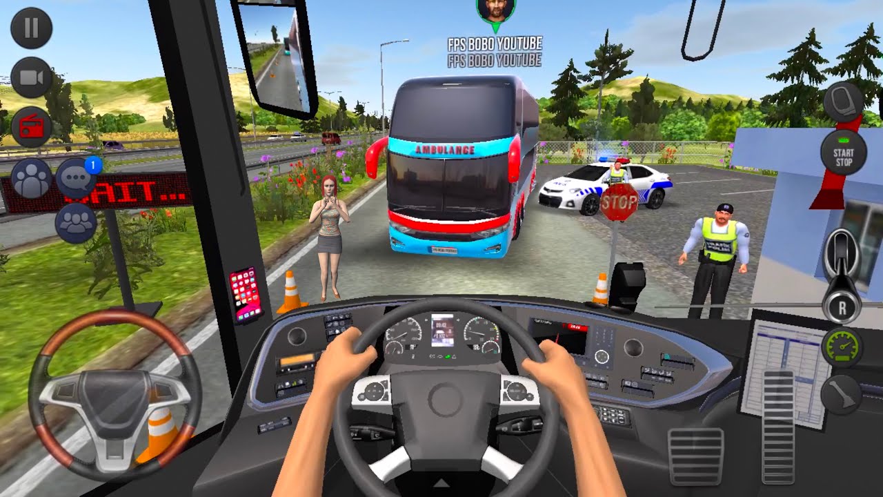 Highway Police Bus 🚍👮‍♂️ Bus Simulator : Ultimate Multiplayer! Bus Wheels Games Android