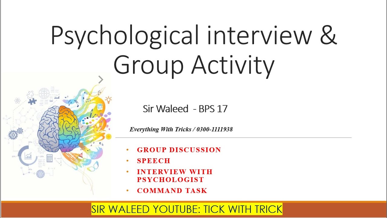 Psychological Interview PPSC PERA PMS