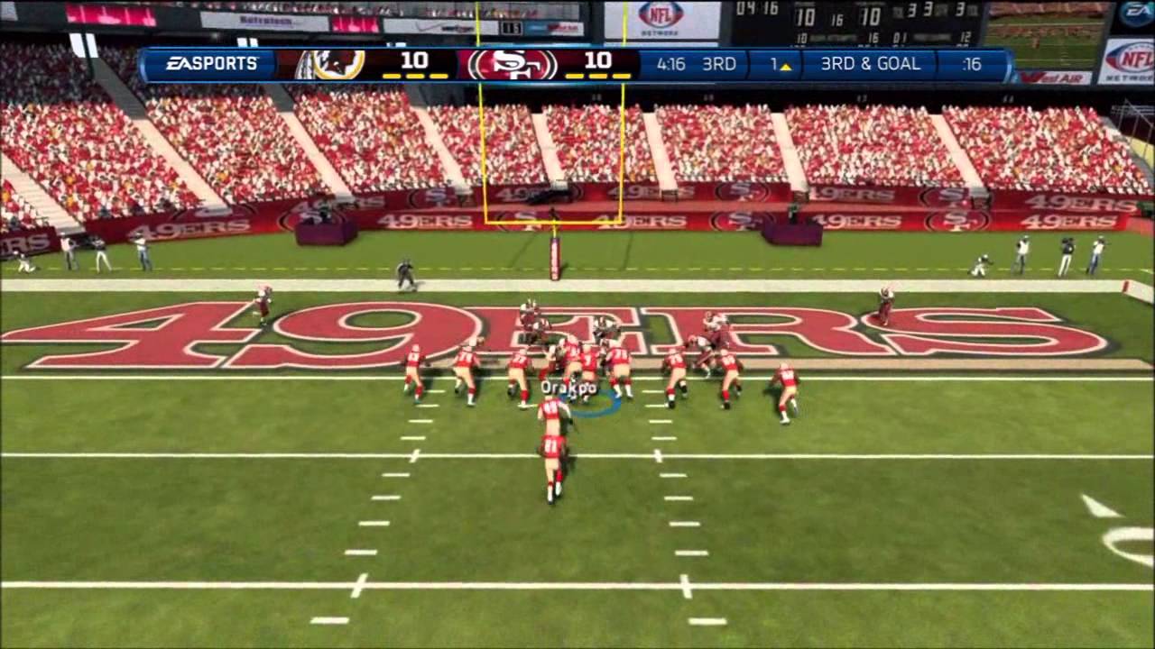 Madden 13 gameplay vs Adi Cards