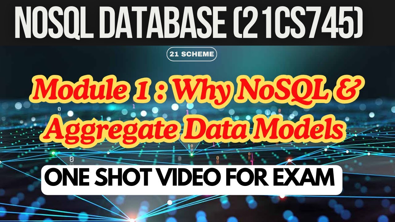 NoSQL(21CS745) Module 1 Imp Topics+ Notes -ONE SHOT VIDEO FOR EXAM-VTU NOSQL Database #21cs745 #vtu