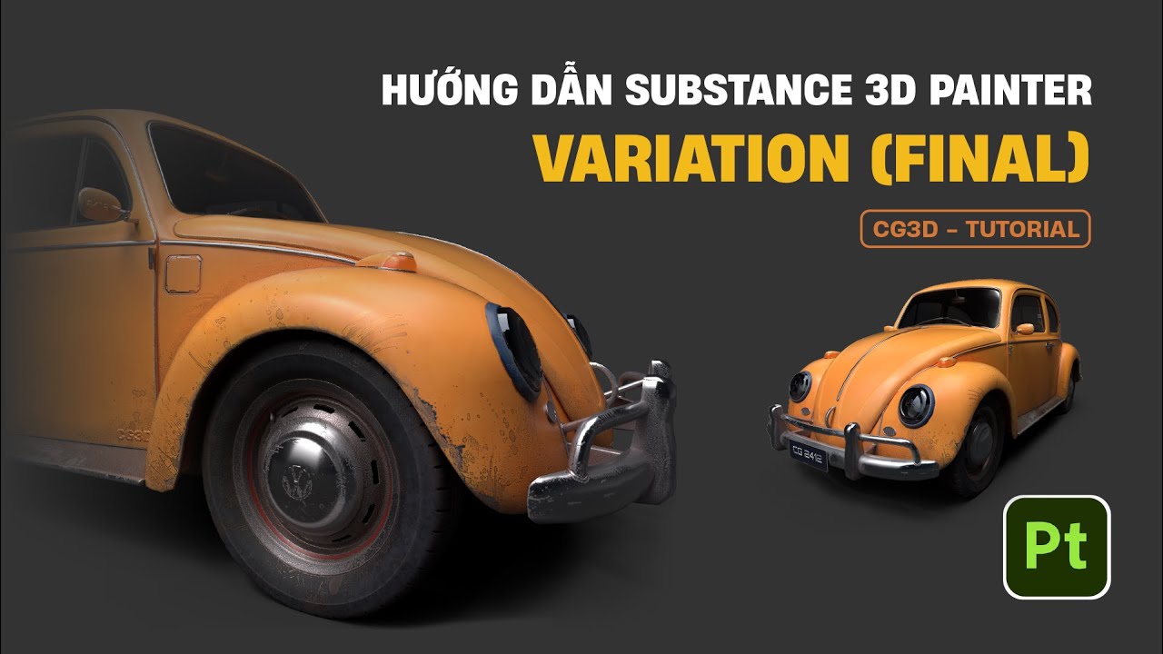 Tự học Substance 3D Painter | Part 12 | Final (Variation) | CG3D TUTORIAL #substance3d #cg3d