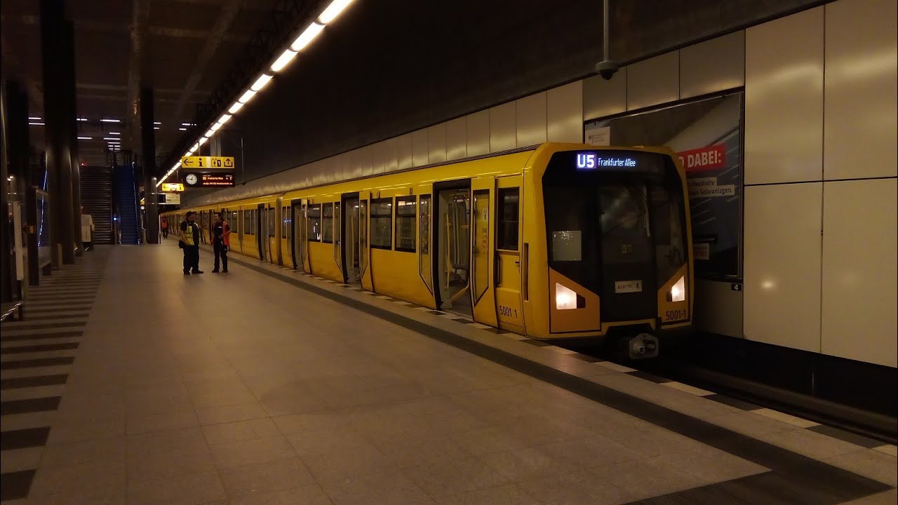 mitfahrt Aussetzer U5 von Hauptbahnhof bis Frankfurter Allee in H95 5001 Komplette Linie