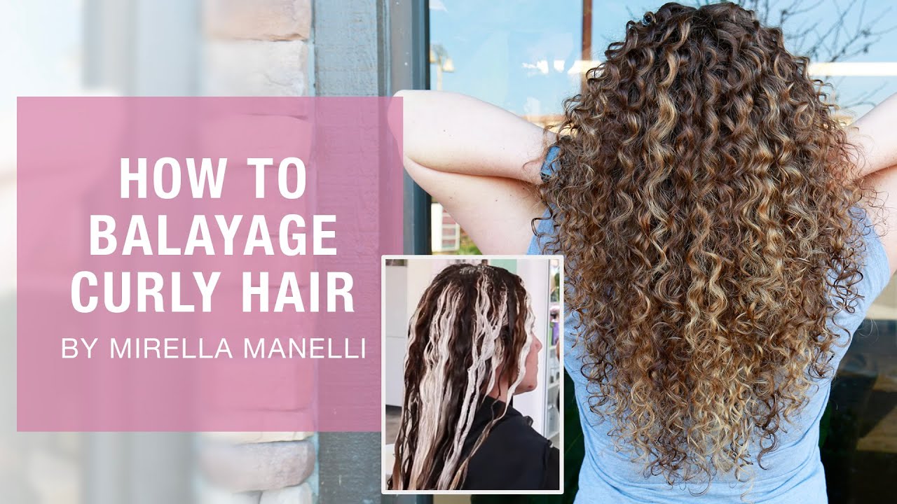 How To Balayage Curly Hair | Professional Stylist Hair Color Tutorial | Kenra Color