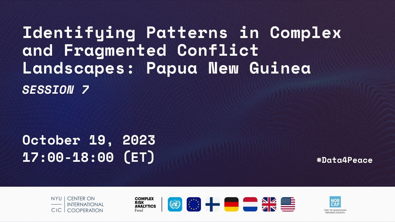 Identifying Patterns in Complex and Fragmented Conflict Landscapes: Papua New Guinea
