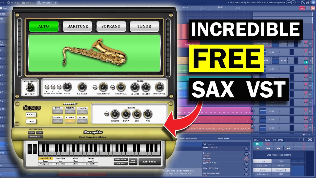 Check Out this Free Saxophone VST Plugin 👉 Saxophia