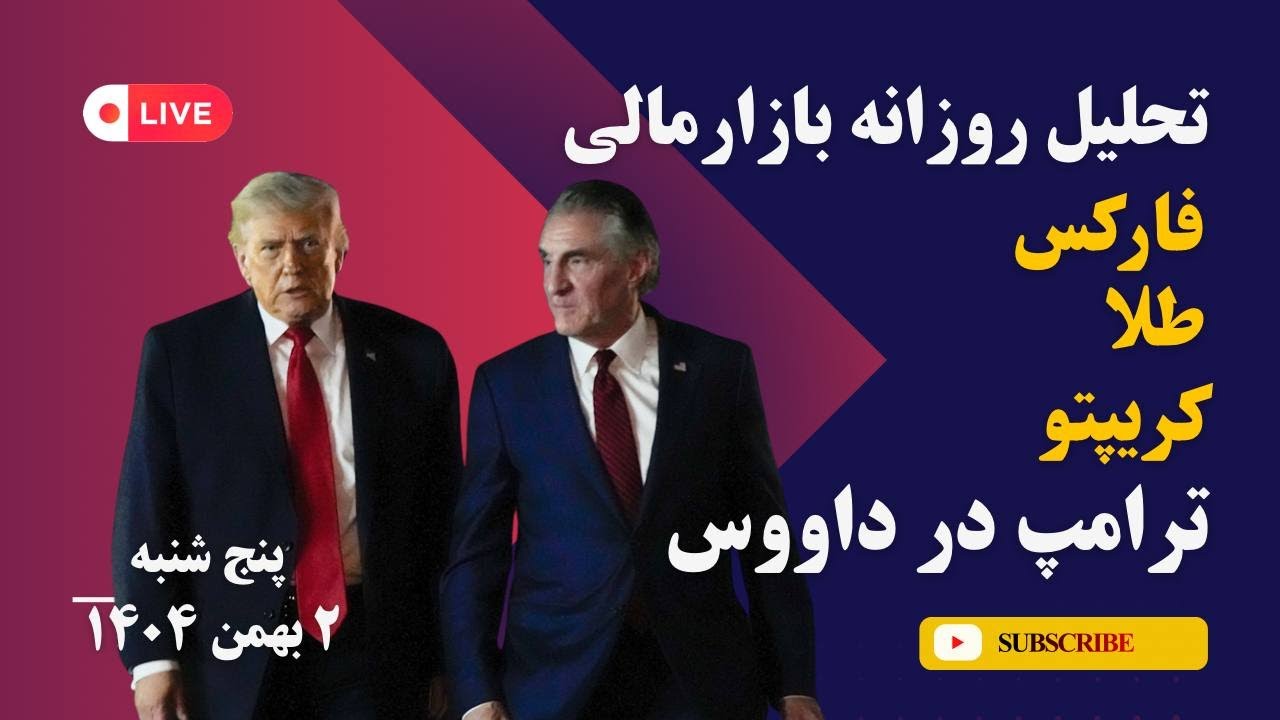 سیگنال معاملاتی طلا و فارکس و بیتکوین | آخرین پرده نمایش ترامپ در داووس