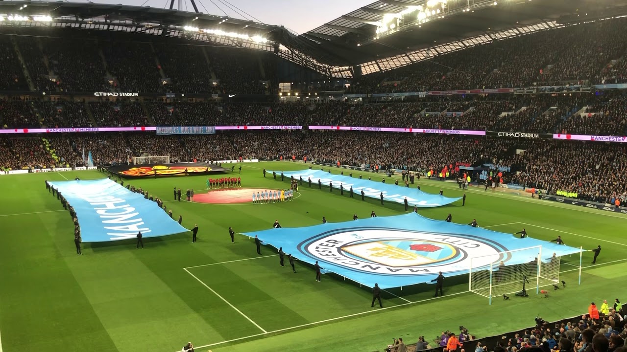 Manchester City v Manchester United; Remembrance Sunday 11/11/2018; Last Post Bugle