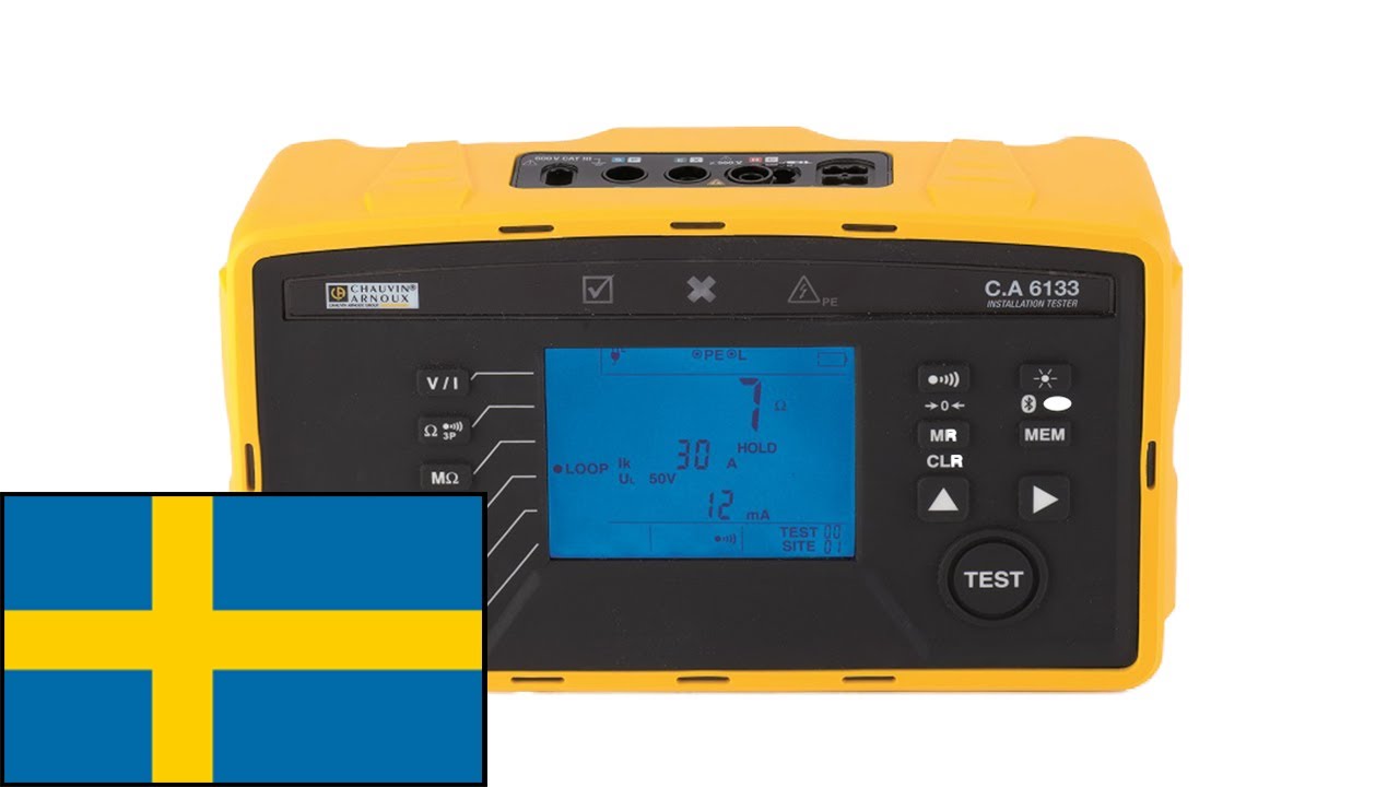 CA6133 Installationstestare - Felkretsimpedansmätning