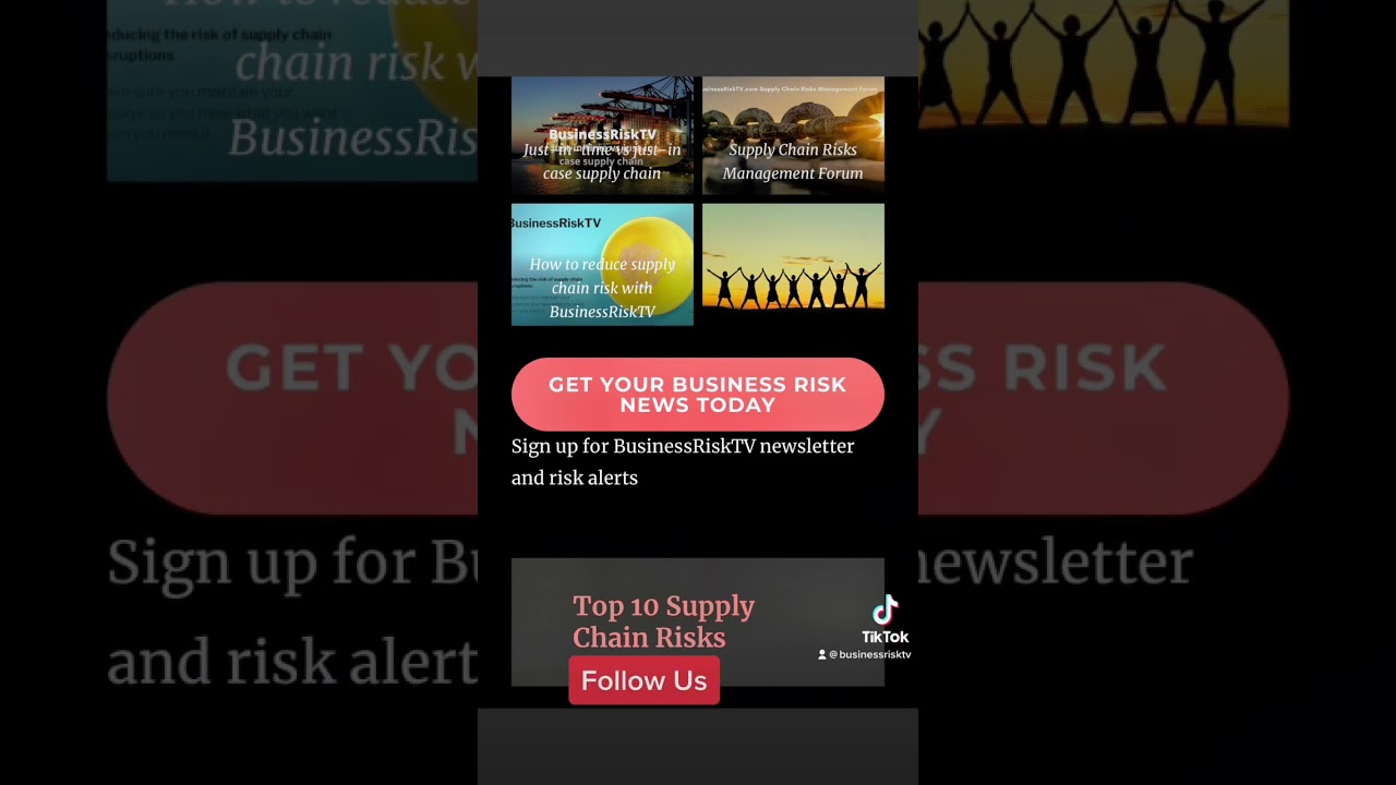 Top 10 Supply Chain Risks @RiskBusinessTV Channel