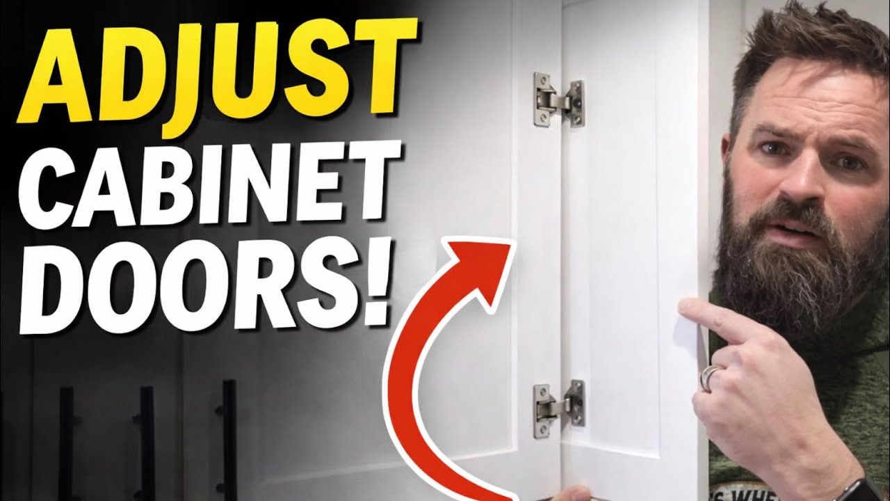 How to adjust your cabinet doors! 