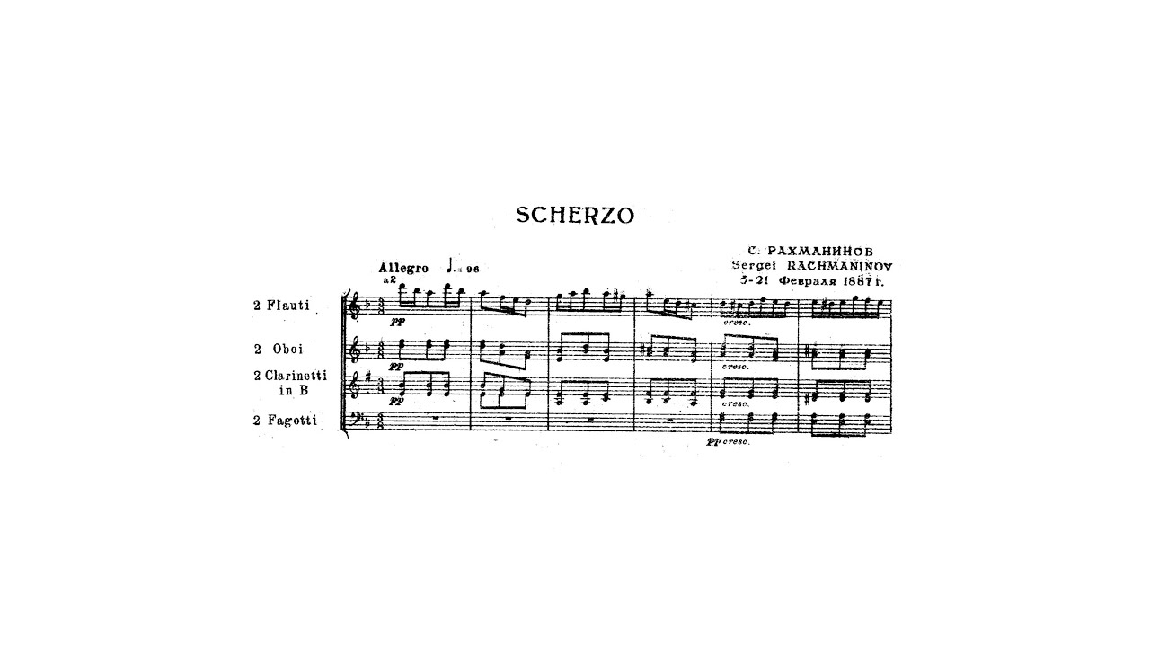 Sergei Rachmaninoff – Scherzo D minor