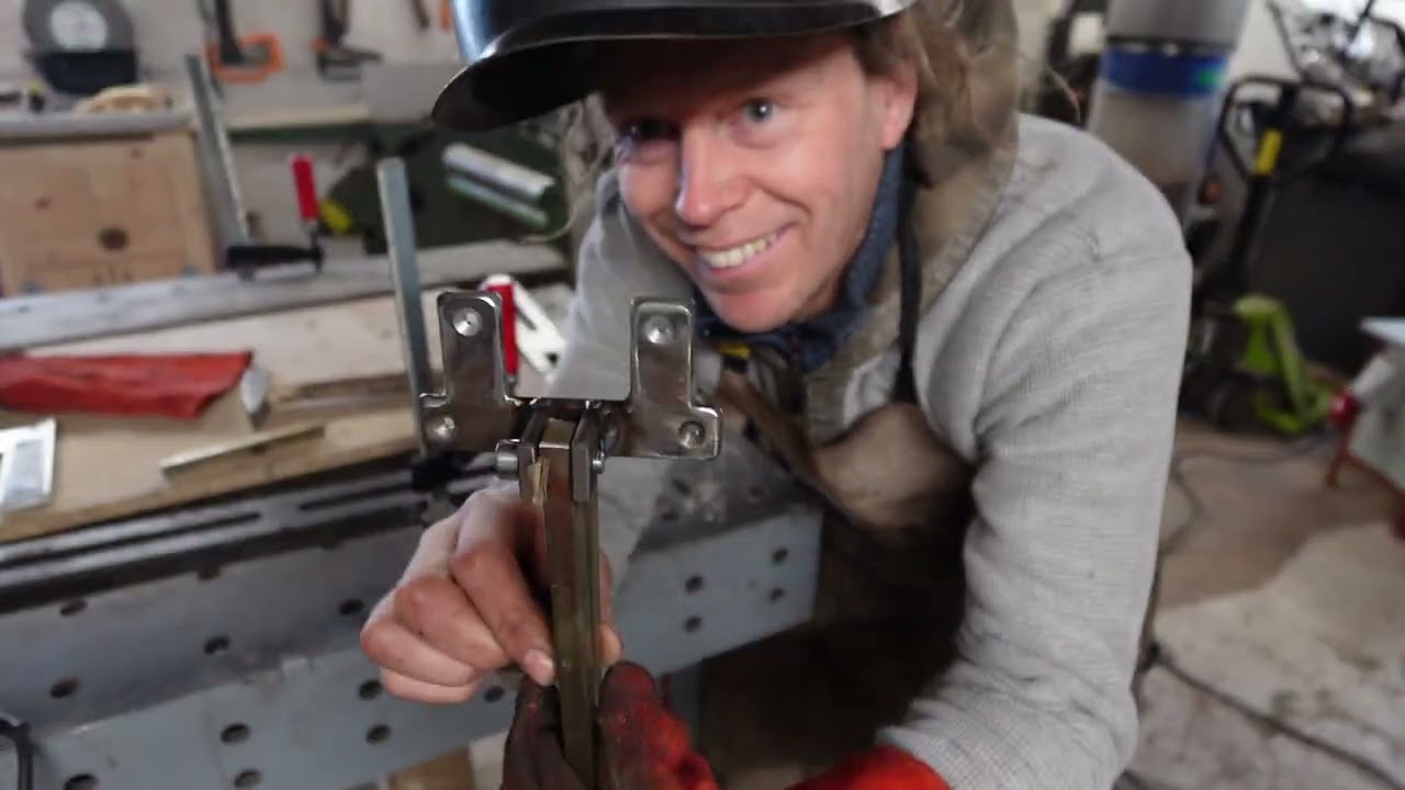 handmade nutcracker from recycled metal & wood  . Self desingned