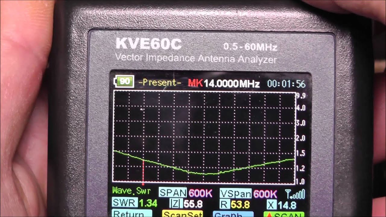 KVE-60C (MFJ-223) VNA antenna analyser quick review