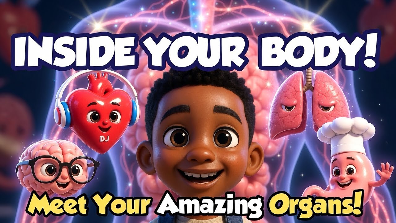 INSIDE YOUR BODY! 🧠❤️ How Organs Talk & Work Together | Fun Science for Kids