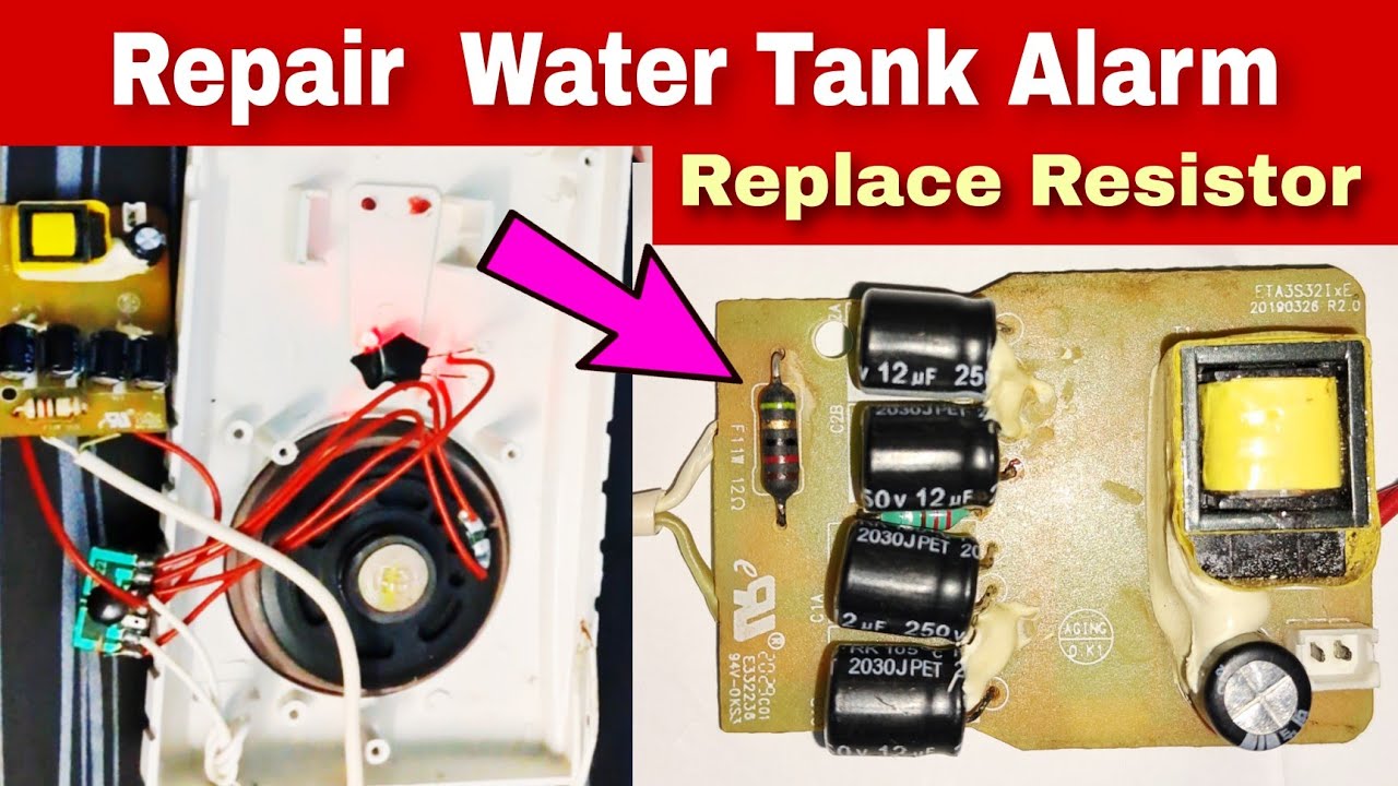 Repair Water Tank Alarm | Water Tank Overflow Alarm Repair Replace Resistor | @noorsonline