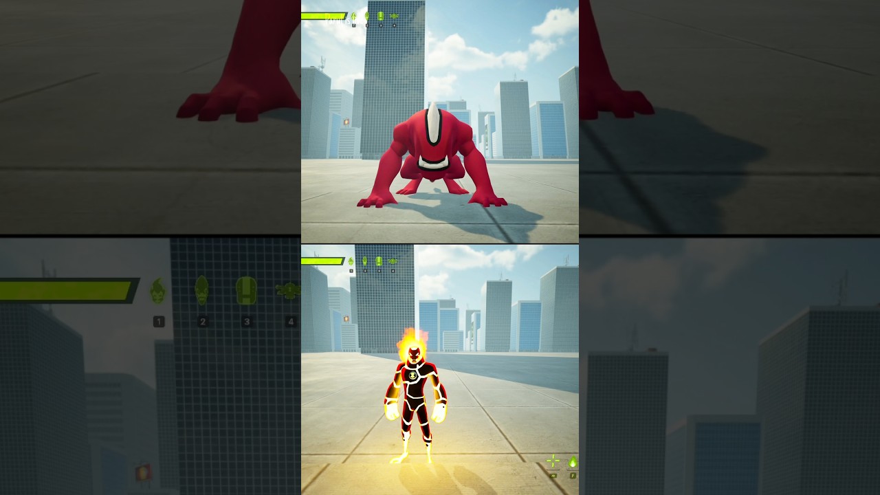 Ultimate Wildmutt VS Heatblast #ben10 #ben10gameplay