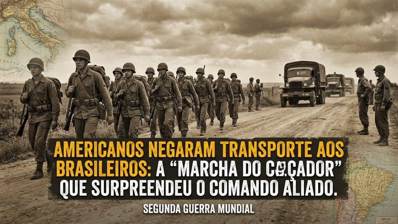 Americanos Negaram Transporte aos Brasileiros: A 'Marcha de Caçador' Surpreendeu o Comando Aliado.