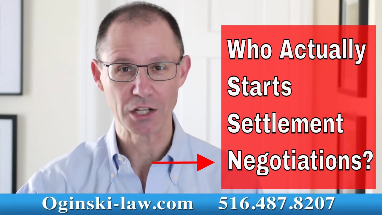 Who Initiates Settlement Negotiations in a Civil Lawsuit in New York?