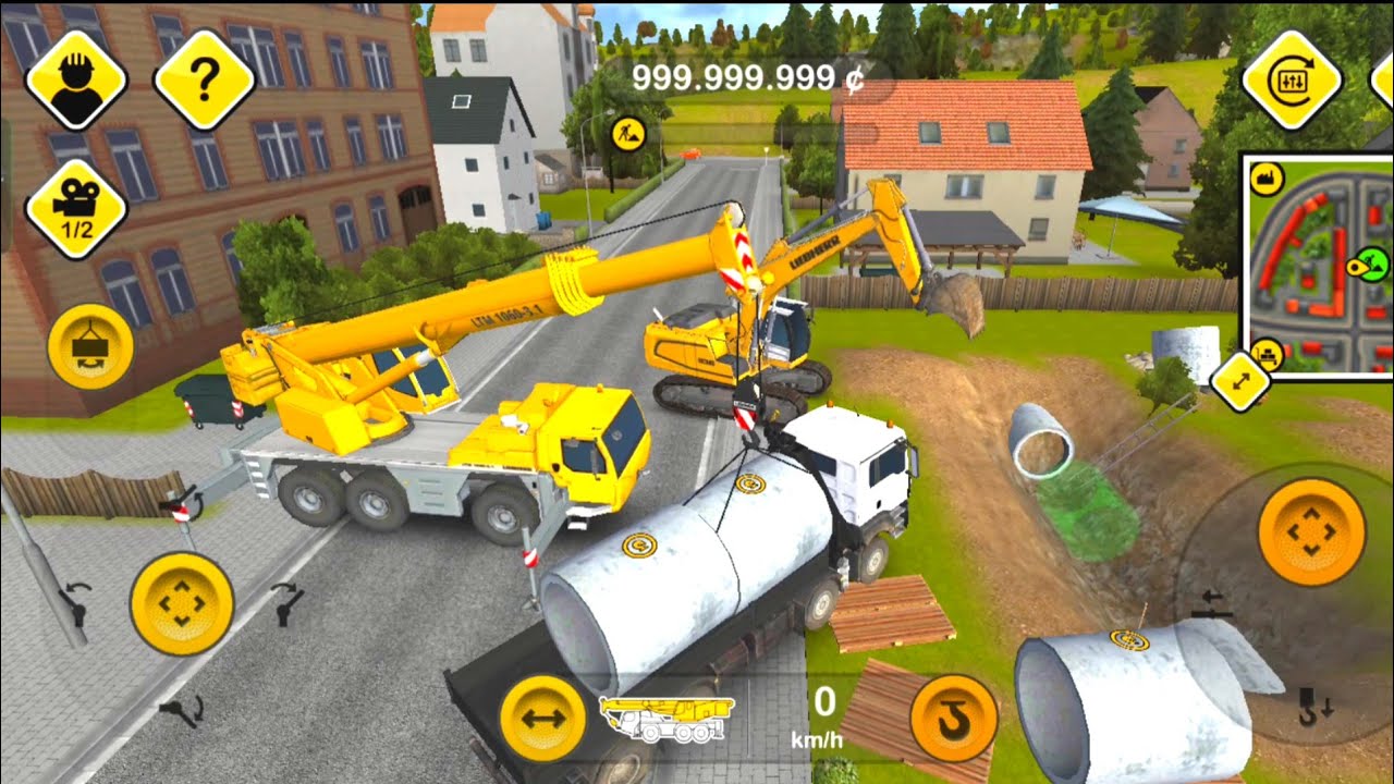 Construction Simulator 2014 Tenders | Mobile Crane Canals Installation