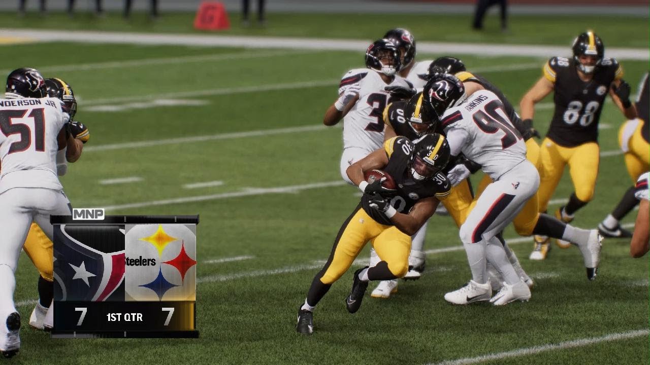 Madden NFL 26 AFC Wild Card Playoff Houston Texans 12-5 vs Pittsburgh Steelers 10-7 MNF 
