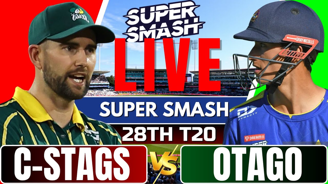 Super Smash Live – Central Stags vs Otago Volts Live, 28th T20 | super smash live match today
