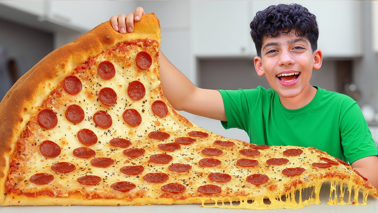 Eating GIANT vs TINY Food Challenge