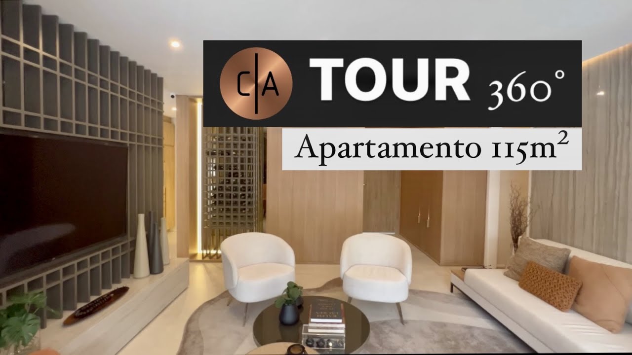 TOUR 360° | Apartamento Decorado 115m²