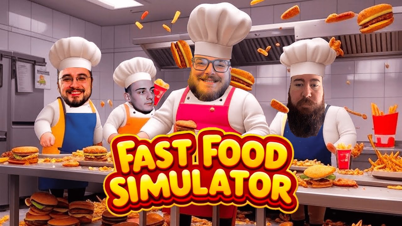 LINO, KARIM, FRA ed ERRY in FAST FOOD SIMULATOR