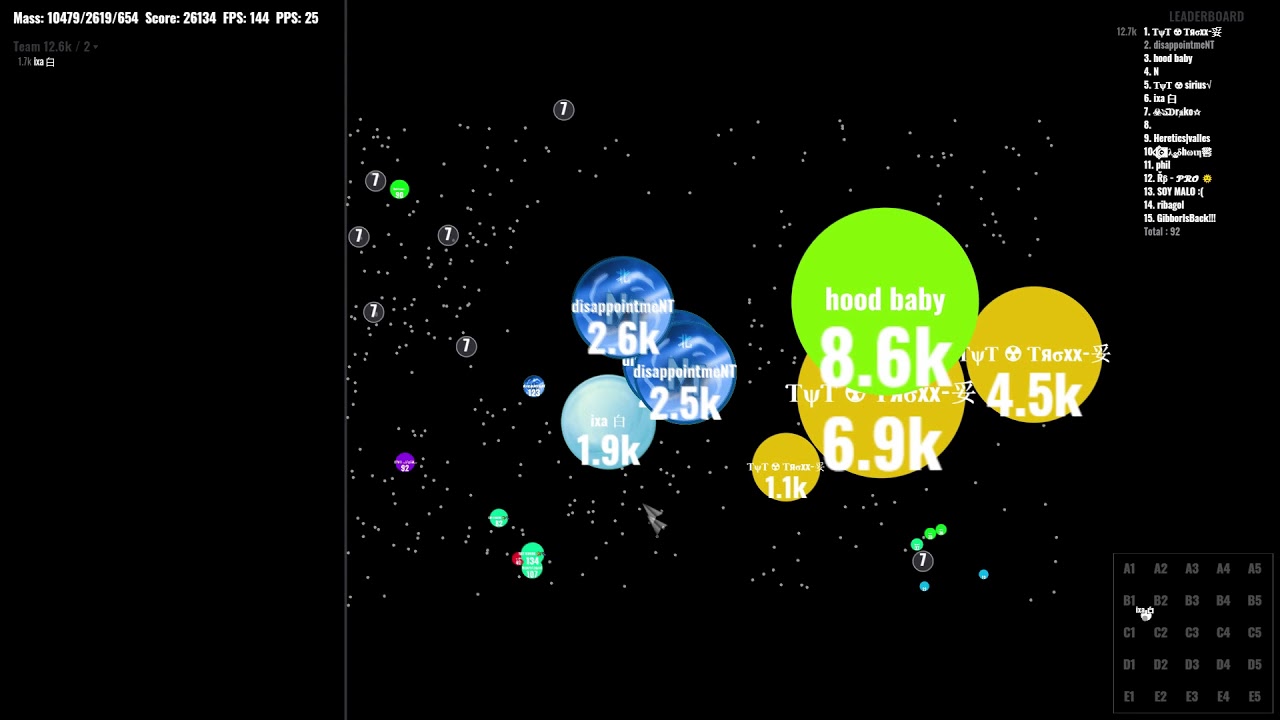 Agar.io - Ixa & Beans Random Server Takeover #76