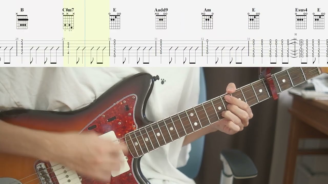【TAB】ファジーネーブル Conton Candy ギター 弾いてみた
