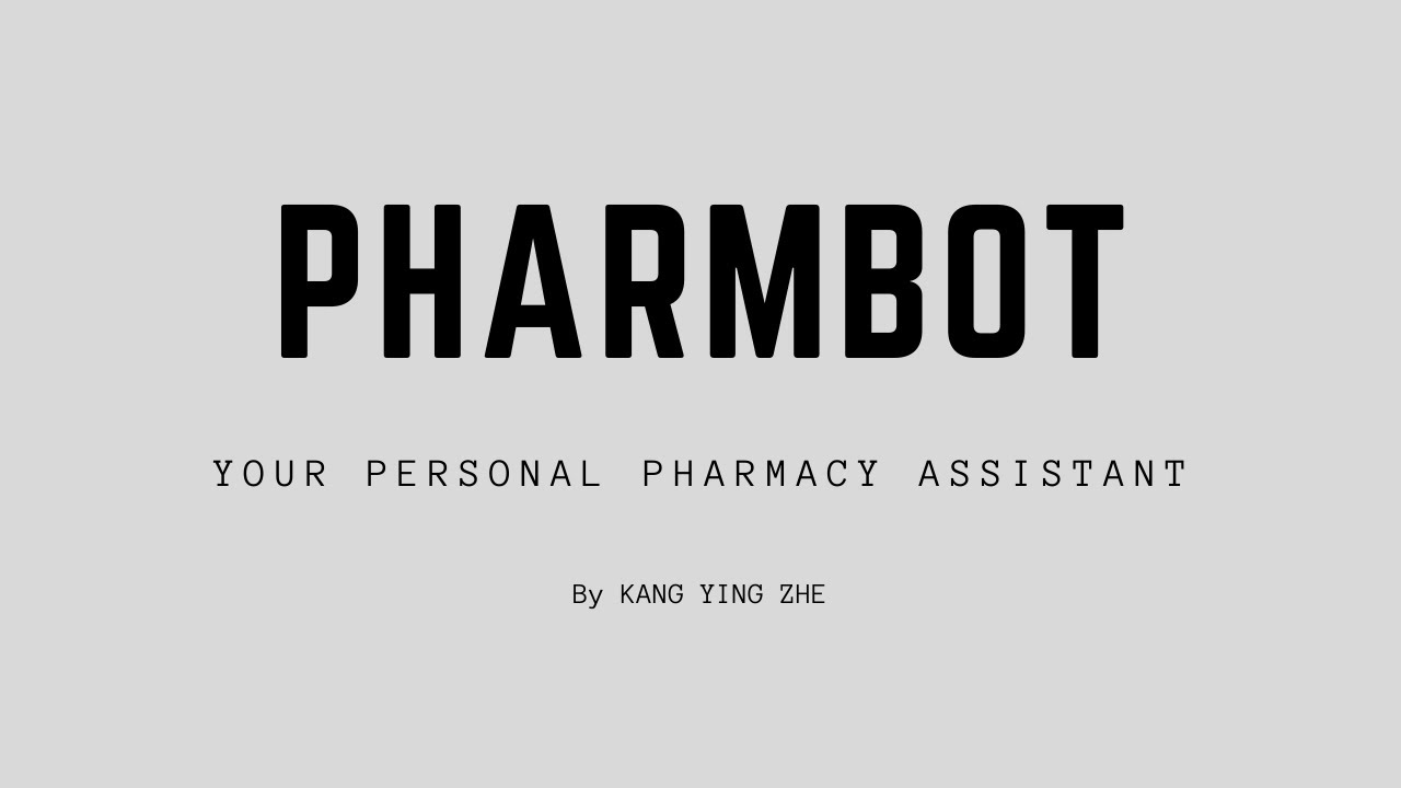 PharmBot: Your Personal Pharmacy Assistant