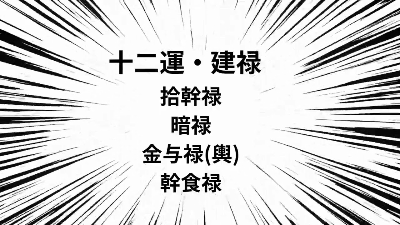 四柱推命で出てくる漢字”禄”