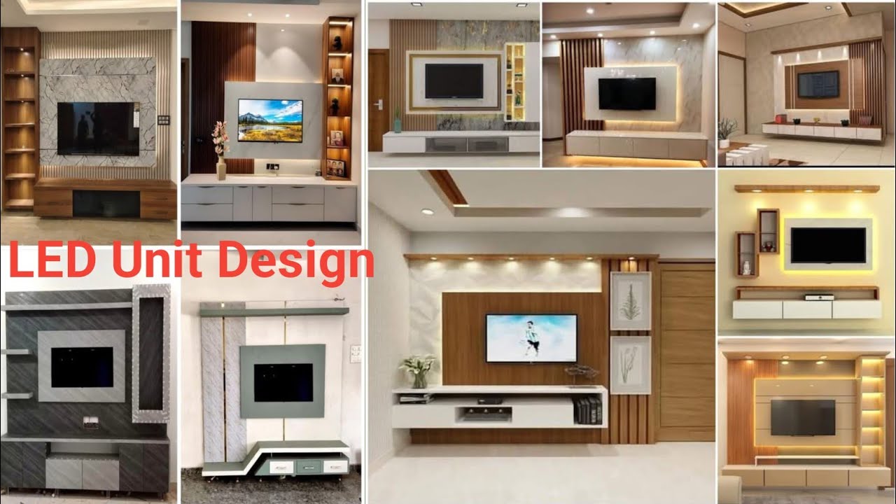 Tv Unit new designs top models modular TV unit new design Tv cabinet designs plywood tv unit design