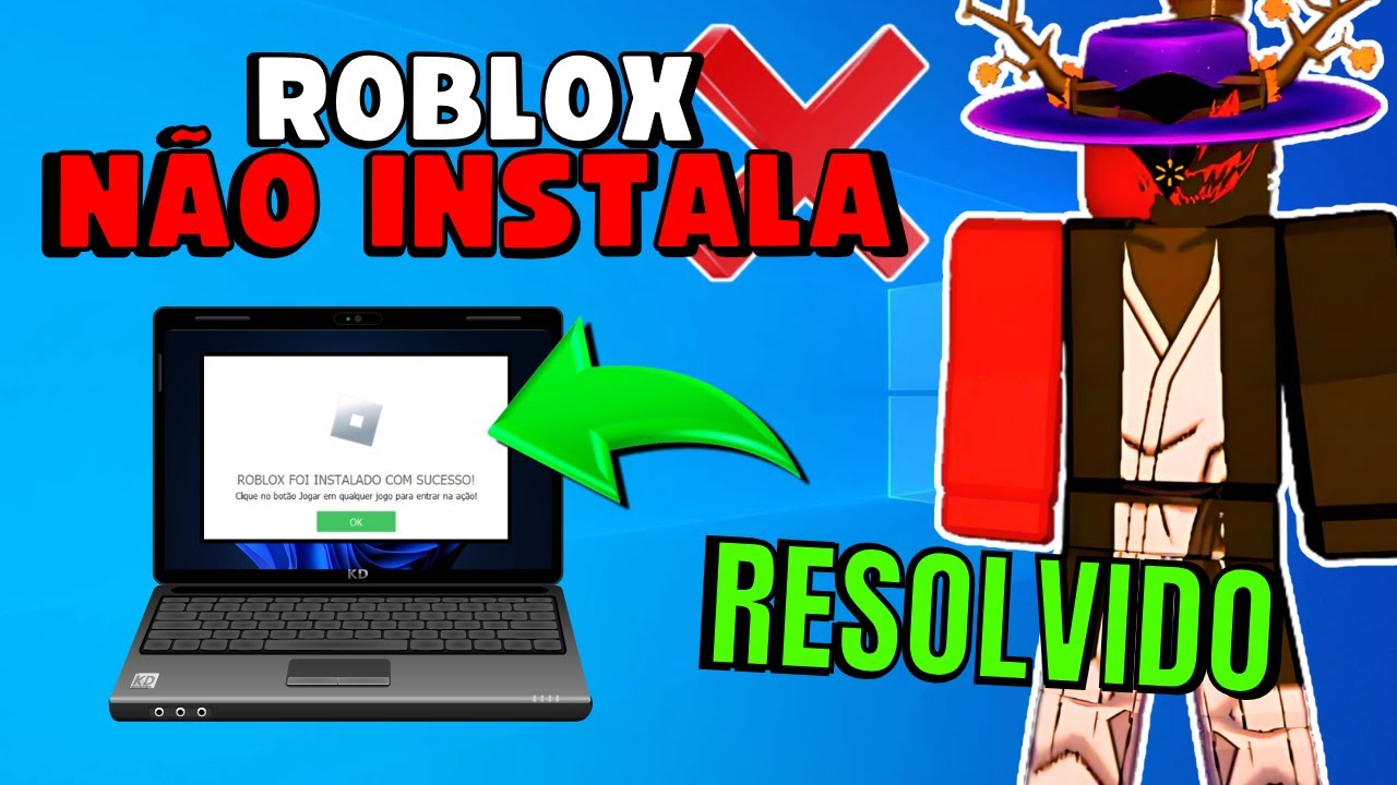ROBLOX NÃO INSTALA no PC (COMO RESOLVER) 💻✅️