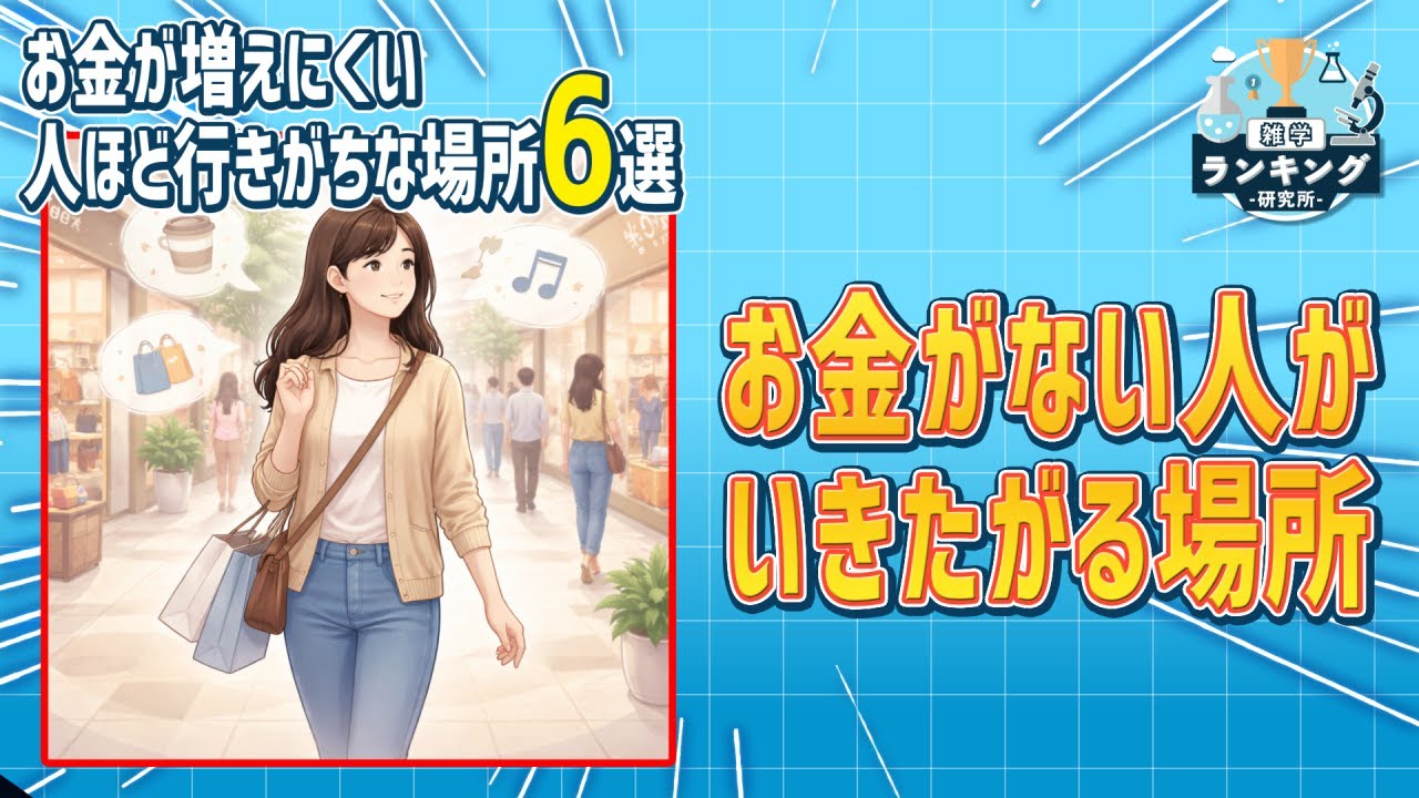 お金が増えにくい人ほど行きがちな場所6選