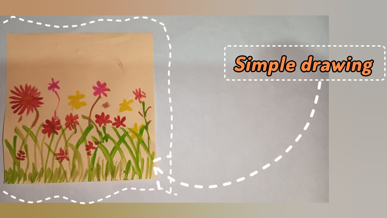 Simple drawing nature 🖼️🌹🌷@alienshorts8002 