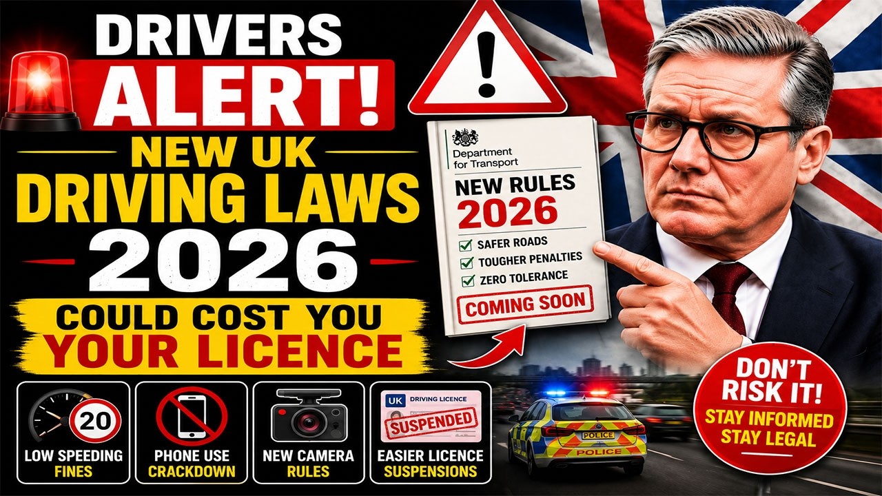Drivers ALERT! New UK Driving Laws 2026 Could Cost You Your Licence