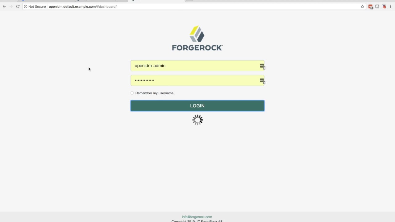 ForgeRock Kubernetes deployment