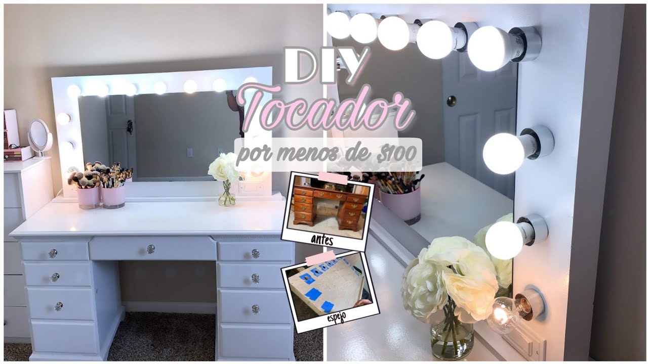 DIY TOCADOR DE MAQUILLAJE MUY ECONOMICO / DIY MAKEUP VANITY