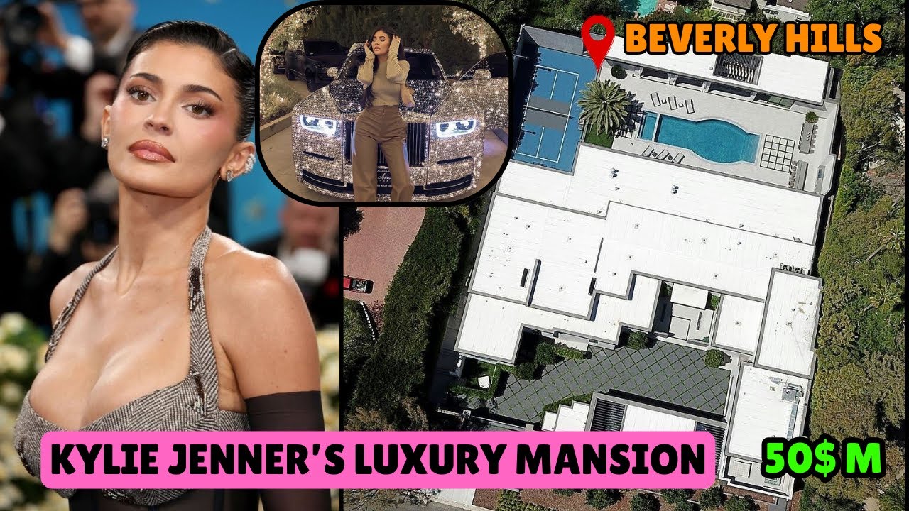 Kylie Jenner’s $50 Million Beverly Hills Mansion #viral #viralvideo #kyliejenner #hollywood #rich