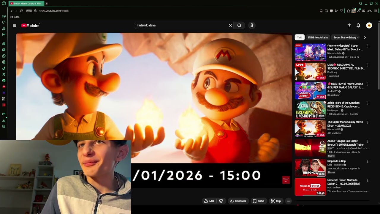 Reaction Mario galaxi trailer 2