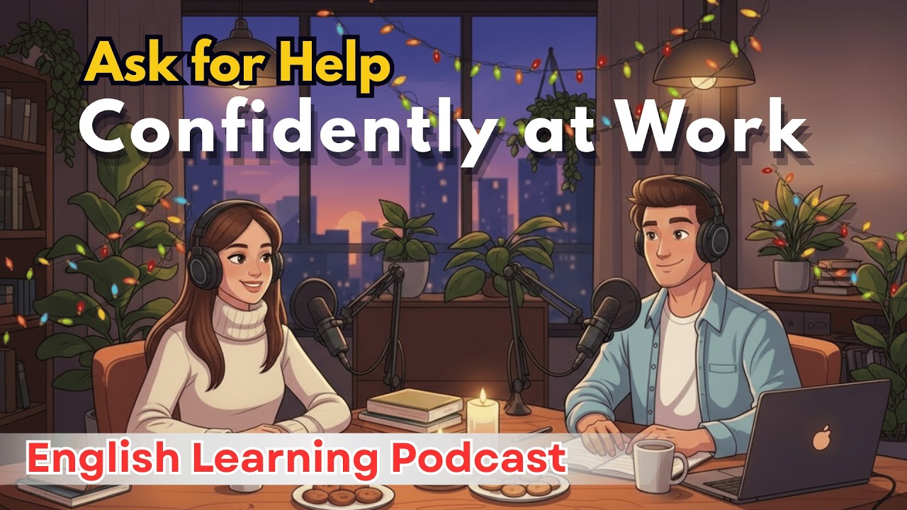 Easy Workplace English Conversations | Ask for Help Confidently at Work (A1–A2 Level)