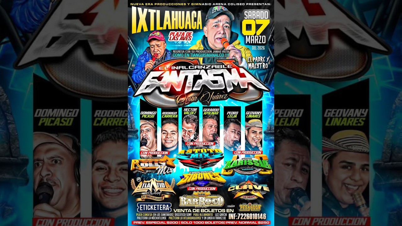 🔥ASÍ INICIÓ SONIDO FANTASMA 👻🔊 EN PLAZA LAS AVES📍 IXTLAHUACA 🎶 26° ANIVERSARIO DE SONIDO ATLÁNTIDA🎉💥