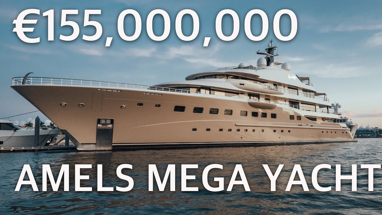 € 155 000 000 Самая большая суперъяхта AMELS ЗДЕСЬ НА СОЛНЕЧНОЙ Мега-яхтеТур/частный тур под палубой