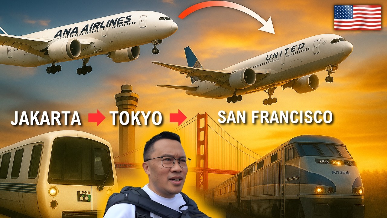 From Jakarta to Tokyo to San Francisco, Flying ANA and United Airlines