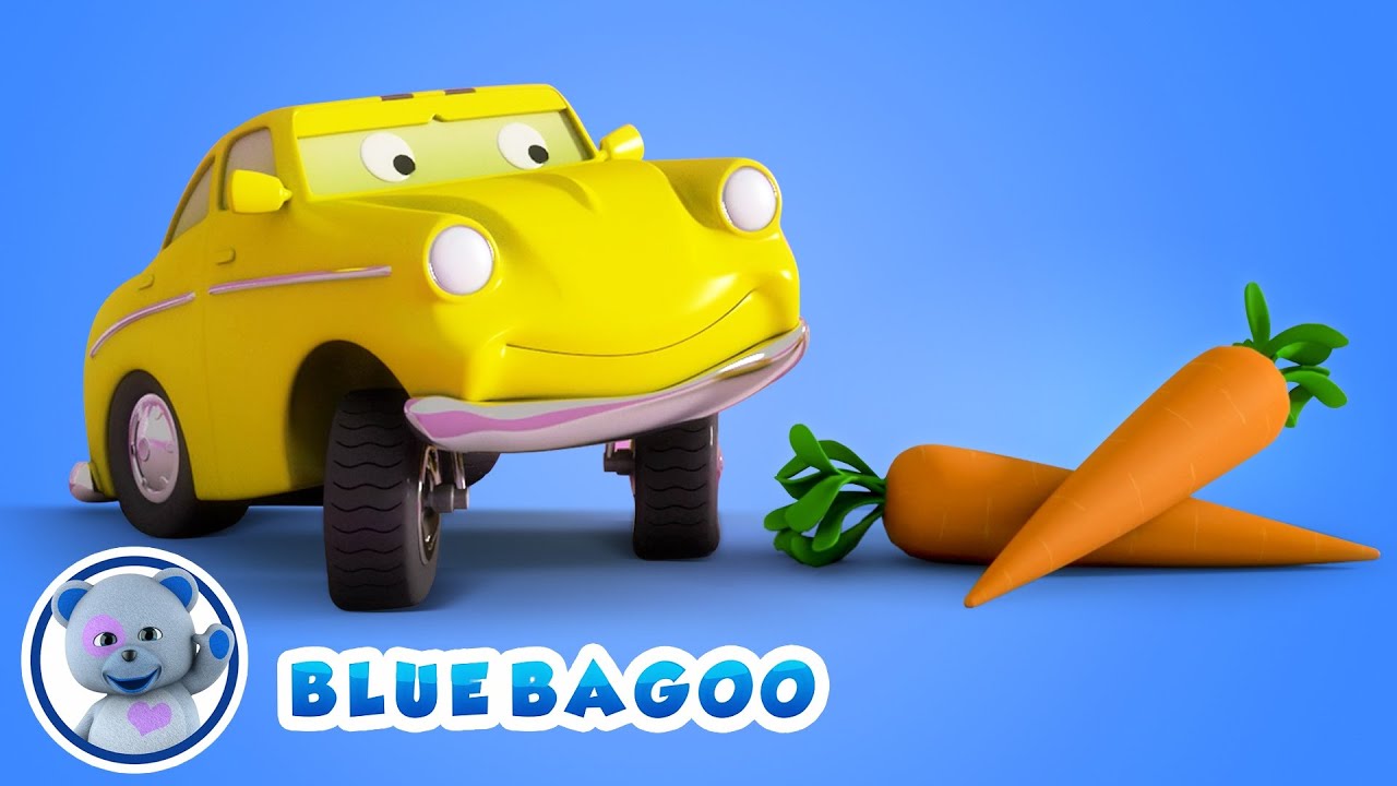 Learn Vegetables  |  Ed the Hungry Car Eats Vegetables  |  Blue Bagoo - Kids Songs & Nursery Rhymes
