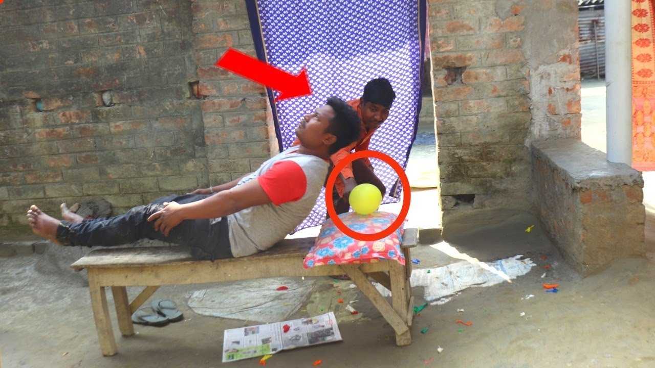 Popping Balloons  On Head Prank | New Funny Video