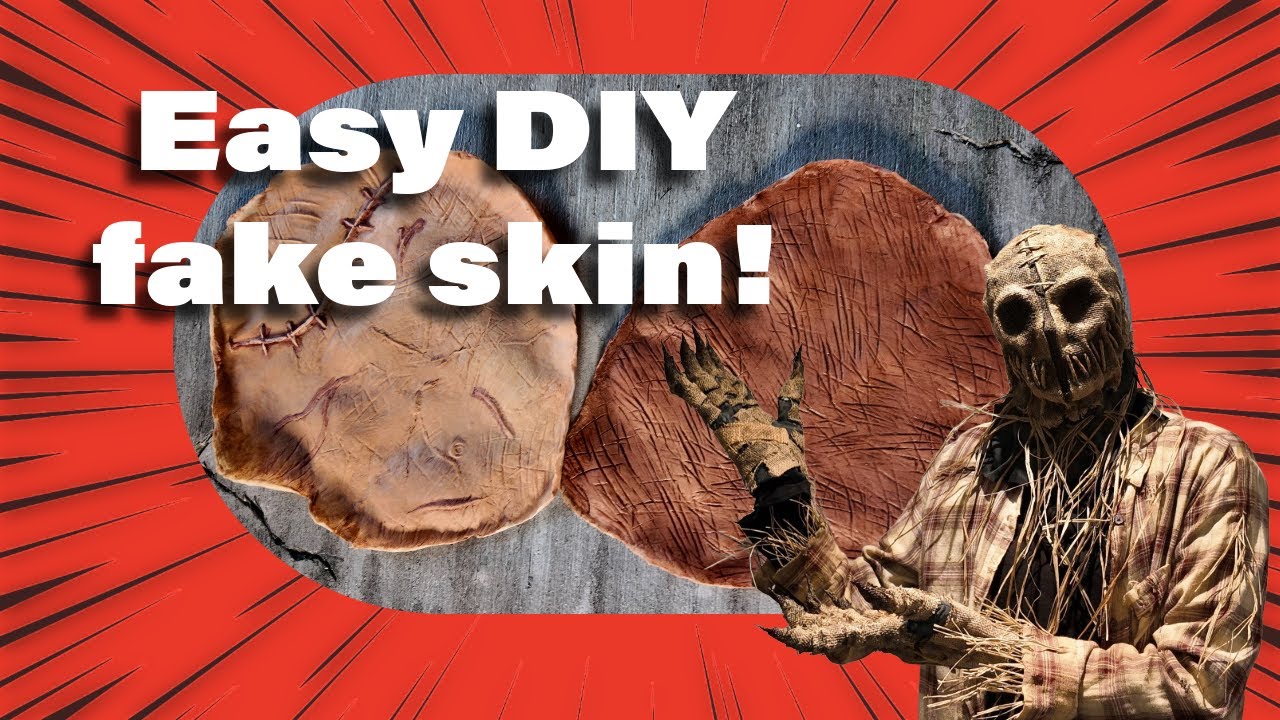 Making different types of DIY fake skin for spooky masks, props and prosthetics